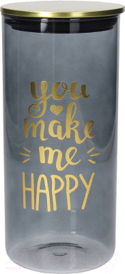 Емкость для хранения Tognana Dolce Casa Dorado You make me happy / DE5BAD35632