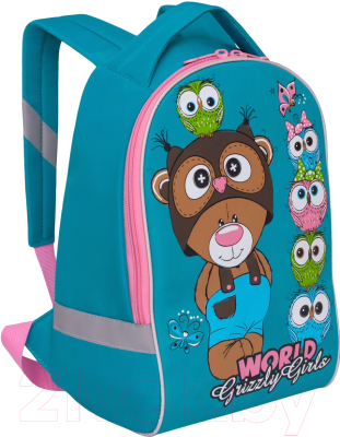 Детский рюкзак Grizzly RS-896-4 (бирюзовый)