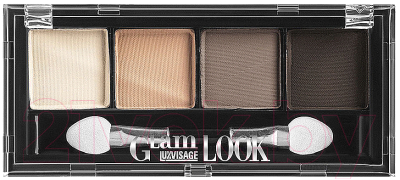 

Палетка теней для век LUXVISAGE, Коричневый;бежевый;персиковый, Glam Look тон 02 4-х цветные