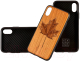 Чехол-накладка Case Wood для iPhone X (черешня/клен) - 