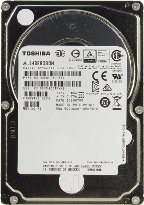 Жесткий диск Toshiba 300GB (AL14SEB030N)