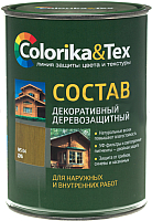 Защитно-декоративный состав Colorika & Tex 800мл (дуб) - 