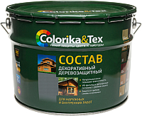 Защитно-декоративный состав Colorika & Tex 10л (калужница) - 