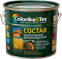 Защитно-декоративный состав Colorika & Tex 2.7л (орех) - 