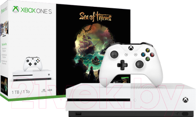 Игровая приставка Microsoft Xbox One S 1TB + Sea of Thieves / 234-00334