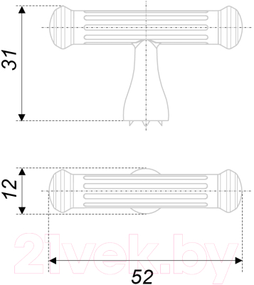 Ручка для мебели Boyard Rigata RC531MAB.1