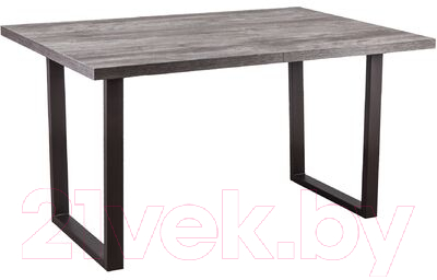 Обеденный стол Listvig Saber 120 раздвижной (сосна пасадена/черный)