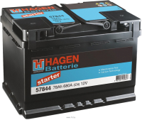 

Автомобильный аккумулятор Hagen, R+ / 57844