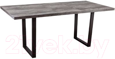 Обеденный стол Listvig Saber 160 раздвижной (сосна пасадена/черный)