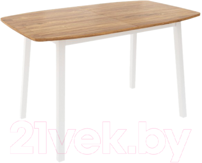 Обеденный стол Listvig Лион 120 раздвижной (дуб/белый)