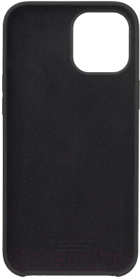 Чехол-накладка Deppa Liquid Silicone Pad для iPhone 12 Pro Max / 87709 (черный)
