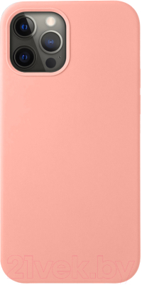 Чехол-накладка Deppa Liquid Silicone Pad для iPhone 12/12 Pro / 87712 (розовый)