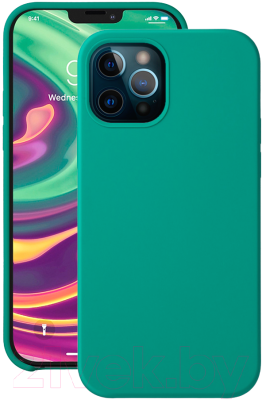 Чехол-накладка Deppa Liquid Silicone Pad для iPhone 12/12 Pro / 87720 (зеленый)