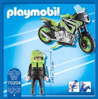 Конструктор Playmobil Мотоцикл / 70204