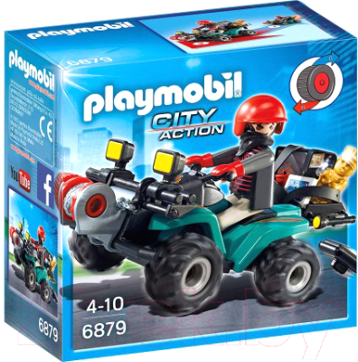 

Квадроцикл игрушечный Playmobil, Квадроцикл грабителя / 6879