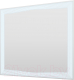 Зеркало Пекам Lines 100x80 / Lines-100x80s (с подсветкой и сенсором на прикосновение) - 