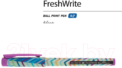 Ручка шариковая Bruno Visconti FreshWrite. Зигзаг / 20-0214/19 (0.7мм)