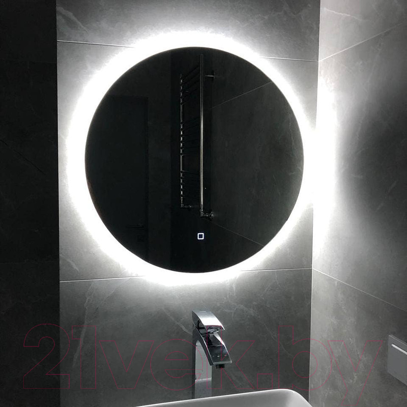 Зеркало Пекам Ring Fly 80x80 / ringFly-80x80s (с подсветкой и сенсором на прикосновение) — фото 6