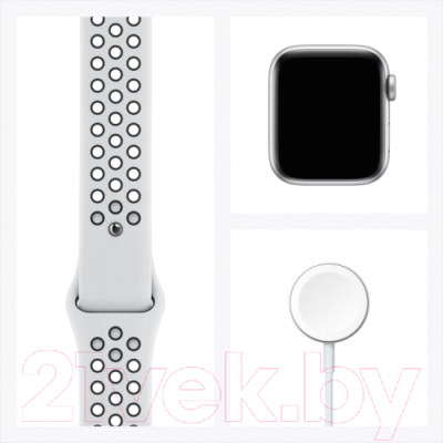 Умные часы Apple Watch SE Nike 40mm / MYYD2 (алюминий серебристый/чистая платина)