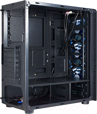 Корпус для компьютера Inter-Tech CXC2 Blue Midi ATX (без БП)