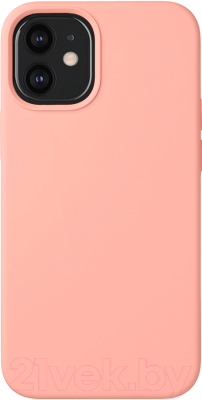 Чехол-накладка Deppa Liquid Silicone Pad для iPhone 12 Mini / 87710 (розовый)