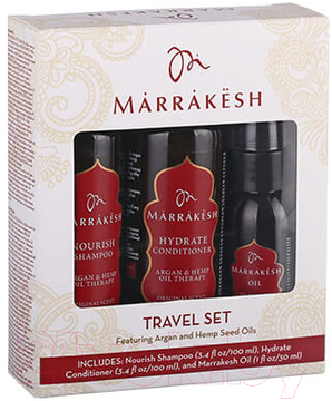 Набор косметики для волос Marrakesh Original Travel Set шампунь 100мл+кондиционер 100мл+масло 30мл