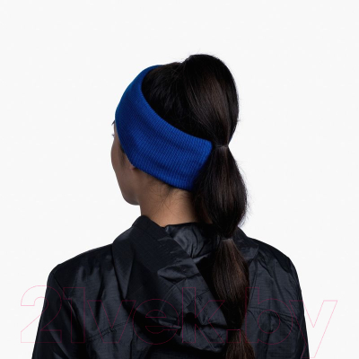 Повязка на голову Buff Crossknit Headband Solid Azure Blue (126484.720.10.00)
