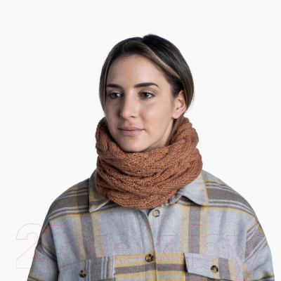 Бафф Buff Knitted & Fleece Neckwarmer Caryn Rosewood (123518.341.10.00)