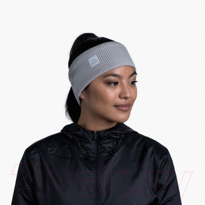 Повязка на голову Buff Crossknit Headband Solid Light Grey (126484.933.10.00)