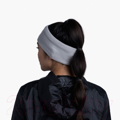 Повязка на голову Buff Crossknit Headband Solid Light Grey (126484.933.10.00)