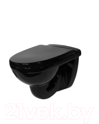 Унитаз подвесной с инсталляцией Оскольская керамика Престиж + 458.128.11.1 (черный)