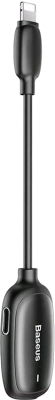Адаптер Baseus Lightning - 2xLightning + AUX 3.5мм / CALL51-01 (черный)