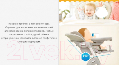 Стульчик для кормления Joie Mimzy LX (Wild Island)