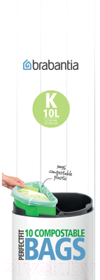 

Пакеты для мусора Brabantia, PerfectFit K 10л / 364983