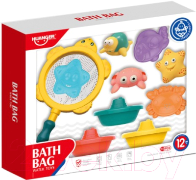 

Набор игрушек для ванной Haunger, Морские обитатели и кораблики / HE0247