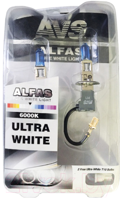 Комплект автомобильных ламп AVS Alfas Pure-White / A07243S