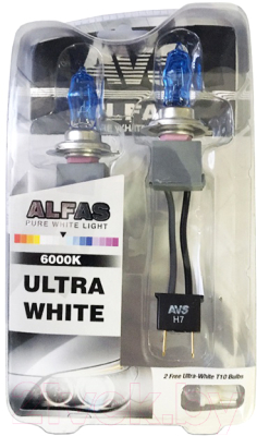 Комплект автомобильных ламп AVS Alfas Pure-White / A07245S