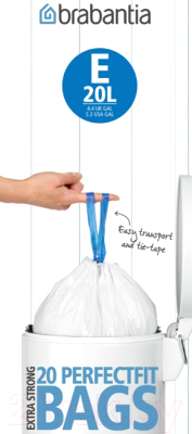 

Пакеты для мусора Brabantia, PerfectFit E 20л / 245329