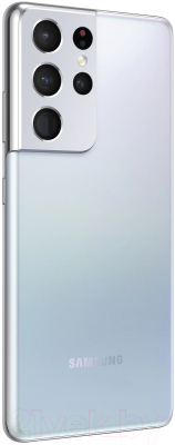 Смартфон Samsung Galaxy S21 Ultra 128GB / SM-G998BZSDSER (серебряный фантом)