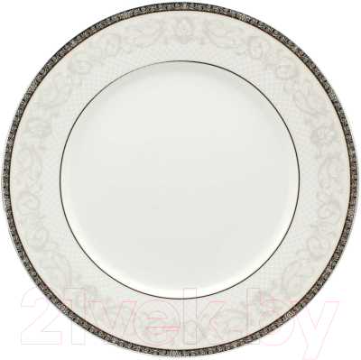 Тарелка столовая обеденная Cmielow i Chodziez Elite / B152-0D01390 (серый орнамент)