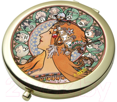 

Зеркало косметическое Goebel, Artis Orbis Alphonse Mucha Знак звезды / 67-060-44-1
