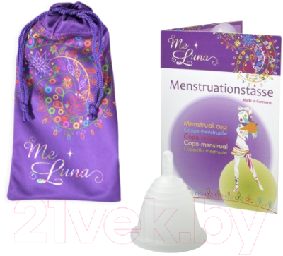 Менструальная чаша Me Luna Classic SH-M STEM Clear / MMCSCS