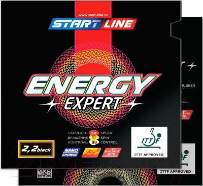 Накладка для ракетки настольного тенниса Start Line Energy Expert 2.2 (черный)