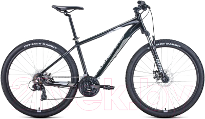 Велосипед Forward Apache 27.5 2.2 Disc 2021 / RBKW1M37G021 (17, черный/серый)