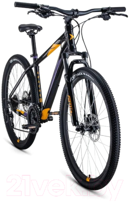 Велосипед Forward Apache 27.5 3.2 Disc 2021 / RBKW1M37G051 (19, черный/оранжевый)