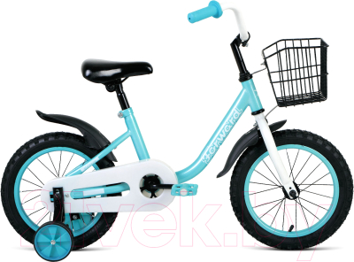 Детский велосипед Forward Barrio 14 2021 / 1BKW1K1B1004 (голубой/белый)