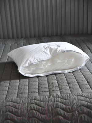 Подушка для сна Andreas Roti Премиум Шерсть/хлопок / ПСПШХ50х70.2329 (50x70, белый)