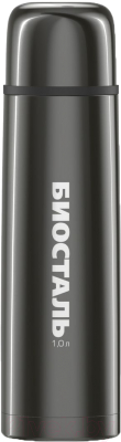 Термос для напитков Биосталь NB-1000V (1л, вороненая сталь)