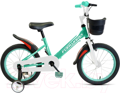 Детский велосипед Forward Nitro 16 2021 / 1BKW1K1C1025 (зеленый/белый)