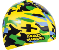 Шапочка для плавания Mad Wave Camouflage (желтый) - 